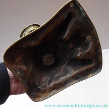 Load image into Gallery viewer, Antique Victorian Brass Inkwell of a Daniel Lambert
