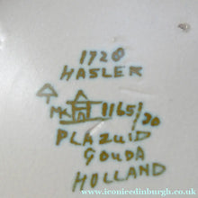 Load image into Gallery viewer, Large ART DECO Gouda Pottery Wall Plate or Charger. Rarer Hasler Pattern; c 1928
