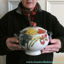Load image into Gallery viewer, Large Art Pottery Lidded Tureen Designed in the 1980s by Janice Tachalenok

