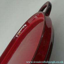 Load image into Gallery viewer, LARGE CERAMIC Villeroy &amp; Boch Oval Serving Tray. 1980s Granada Design with Red Glaze
