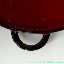 Load image into Gallery viewer, LARGE CERAMIC Villeroy &amp; Boch Round Serving Tray. 1980s Granada Design with Red Glaze
