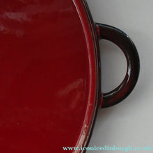 Load image into Gallery viewer, ARGE CERAMIC Villeroy &amp; Boch Round Serving Tray. 1980s Granada Design with Red Glaze
