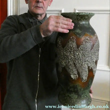 Load image into Gallery viewer, Huge Dumler &amp; Breiden Vintage West German Pottery Floor Vase 1960s
