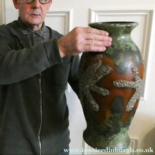 Load image into Gallery viewer, Huge Dumler &amp; Breiden Vintage West German Pottery Floor Vase 1960s
