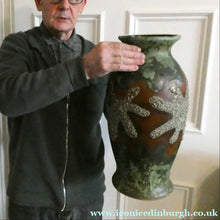 Load image into Gallery viewer, Huge Dumler &amp; Breiden Vintage West German Pottery Floor Vase 1960s
