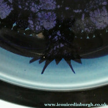 Load image into Gallery viewer, 1960s Scandinavian Arabia Pottery Platter Blue Fructus Apple Design
