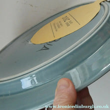 Load image into Gallery viewer, 1960s Scandinavian Arabia Pottery Platter Blue Fructus Apple Design
