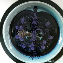 Load image into Gallery viewer, 1960s Scandinavian Arabia Pottery Platter Blue Fructus Apple Design
