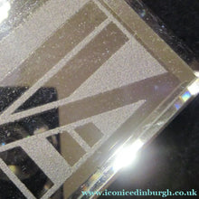 Load image into Gallery viewer, LARGE Genuine 1930s Art Deco Wall Mirror with Stepped Geometric Border
