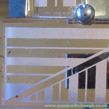 Load image into Gallery viewer, LARGE Genuine 1930s Art Deco Wall Mirror with Stepped Geometric Border
