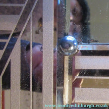 Load image into Gallery viewer, LARGE Genuine 1930s Art Deco Wall Mirror with Stepped Geometric Border

