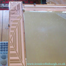 Load image into Gallery viewer, LARGE Genuine 1930s Art Deco Wall Mirror with Stepped Geometric Border
