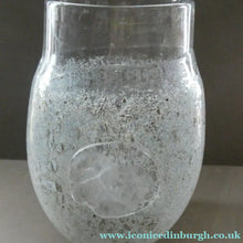 Load image into Gallery viewer, LARGE Kosta Boda Fossil Vase by Kjell Engman (2000). Height 10 3/4 inches. Signed
