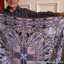 Load image into Gallery viewer, LARGE "As New" Vintage LIBERTY "Ianthe" Silk Scarf with Attractive Art Nouveau Pattern BOXED
