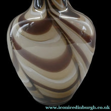 Load image into Gallery viewer, Mid Century Italian V.B Opaline ZEBRA Stripe Glass Vase. 12 1/4 inches in height
