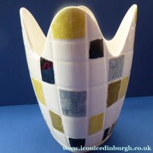 Load image into Gallery viewer, Large MIDWINTER Stylecraft Mosaic Freeform Handkerchief Vase by Jessie Tait. Stylecraft 1960s
