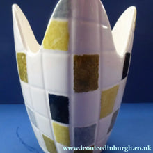 Load image into Gallery viewer, Large MIDWINTER Stylecraft Mosaic Freeform Handkerchief Vase by Jessie Tait. Stylecraft 1960s
