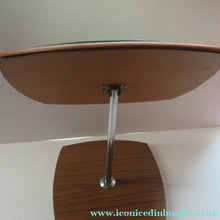 Load image into Gallery viewer, G-Plan Style Teak Veneer Tabletop Desktop Mirror Rotating 1960s
