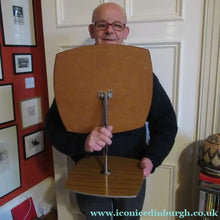 Load image into Gallery viewer, G-Plan Style Teak Veneer Tabletop Desktop Mirror Rotating 1960s
