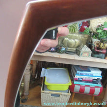 Load image into Gallery viewer, G-Plan Style Teak Veneer Tabletop Desktop Mirror Rotating 1960s
