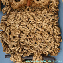 Load image into Gallery viewer, LARGE Rustic 1970s Vintage Macrame WALL HANGING Barn Owl Sitting on a Branch. 27 inches overall height
