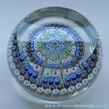 Load image into Gallery viewer, Large Caithness Whitefriars 1980s Millefiori Canes Paperweight
