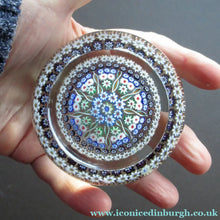 Load image into Gallery viewer, Large Caithness Whitefriars 1980s Millefiori Canes Paperweight
