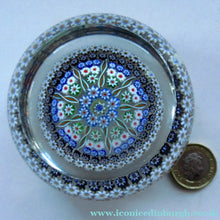Load image into Gallery viewer, Large Caithness Whitefriars 1980s Millefiori Canes Paperweight
