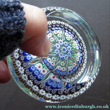 Load image into Gallery viewer, Large Caithness Whitefriars 1980s Millefiori Canes Paperweight
