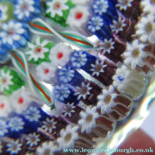 Load image into Gallery viewer, Large Caithness Whitefriars 1980s Millefiori Canes Paperweight
