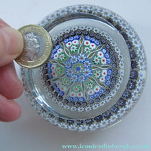 Load image into Gallery viewer, Large Caithness Whitefriars 1980s Millefiori Canes Paperweight
