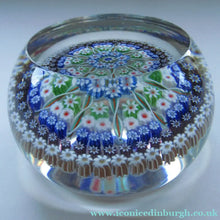 Load image into Gallery viewer, Large Caithness Whitefriars 1980s Millefiori Canes Paperweight

