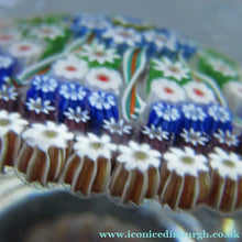 Load image into Gallery viewer, Large Caithness Whitefriars 1980s Millefiori Canes Paperweight
