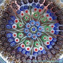 Load image into Gallery viewer, Large Caithness Whitefriars 1980s Millefiori Canes Paperweight
