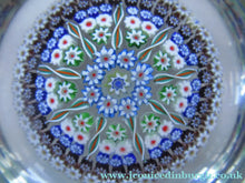 Load image into Gallery viewer, Large Caithness Whitefriars 1980s Millefiori Canes Paperweight
