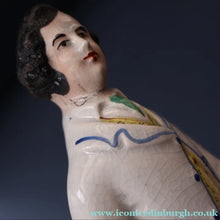 Load image into Gallery viewer, LARGE STAFFORDSHIRE Portrait of Edward VII; then the Prince of Wales on Horseback; 11 3/4 inches - Staffordshire Figure
