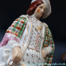 Load image into Gallery viewer, LARGE Genuine Staffordshire Figurine of Robert the Bruce. 15 1/2 inches in height. PERFECT
