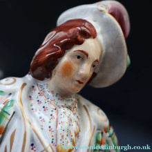 Load image into Gallery viewer, LARGE Genuine Staffordshire Figurine of Robert the Bruce. 15 1/2 inches in height. PERFECT
