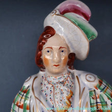 Load image into Gallery viewer, LARGE Genuine Staffordshire Figurine of Robert the Bruce. 15 1/2 inches in height. PERFECT
