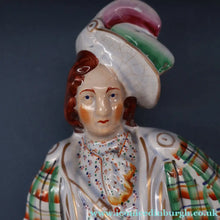 Load image into Gallery viewer, LARGE Genuine Staffordshire Figurine of Robert the Bruce. 15 1/2 inches in height. PERFECT
