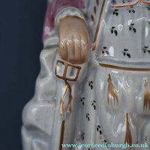 Load image into Gallery viewer, LARGE Genuine Staffordshire Figurine of Robert the Bruce. 15 1/2 inches in height. PERFECT
