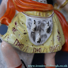 Load image into Gallery viewer, LARGE Genuine Staffordshire Figurine of ROB ROY. 13 inches in height. PERFECT 
