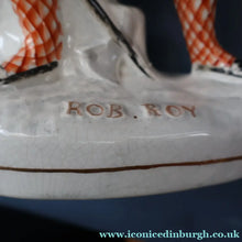 Load image into Gallery viewer, LARGE Genuine Staffordshire Figurine of ROB ROY. 13 inches in height. PERFECT 
