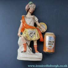 Load image into Gallery viewer, LARGE Genuine Staffordshire Figurine of ROB ROY. 13 inches in height. PERFECT 
