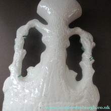 Load image into Gallery viewer, Antique Victorian Flatback Staffordshire Pottery Spill Vase. Three Sheep at a Well 
