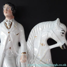 Load image into Gallery viewer, LARGE STAFFORDSHIRE Portrait of Edward VII; then the Prince of Wales on Horseback; 12 1/4 inches
