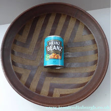 Load image into Gallery viewer, Large STUDIO POTTERY 1970s Stoneware dish with striped pattern by Jason Wason
