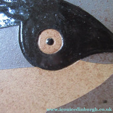 Load image into Gallery viewer, Vintage British Art Pottery Charger by Susan Brittleton. Abstract Fishes
