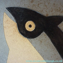 Load image into Gallery viewer, Vintage British Art Pottery Charger by Susan Brittleton. Abstract Fishes
