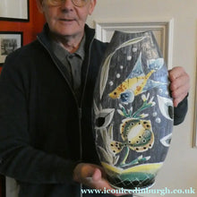 Load image into Gallery viewer, LARGE Vintage SWEDISH 1960s Vase Probably by Sigbritt Hultman for Tilgmans Keramik
